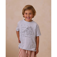 Load image into Gallery viewer, Rylee + Cru Raw Edge Tee with front print