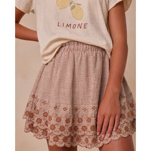 Load image into Gallery viewer, Gingham mini skirt from Rylee + Cru for tweens and teens/teenagers