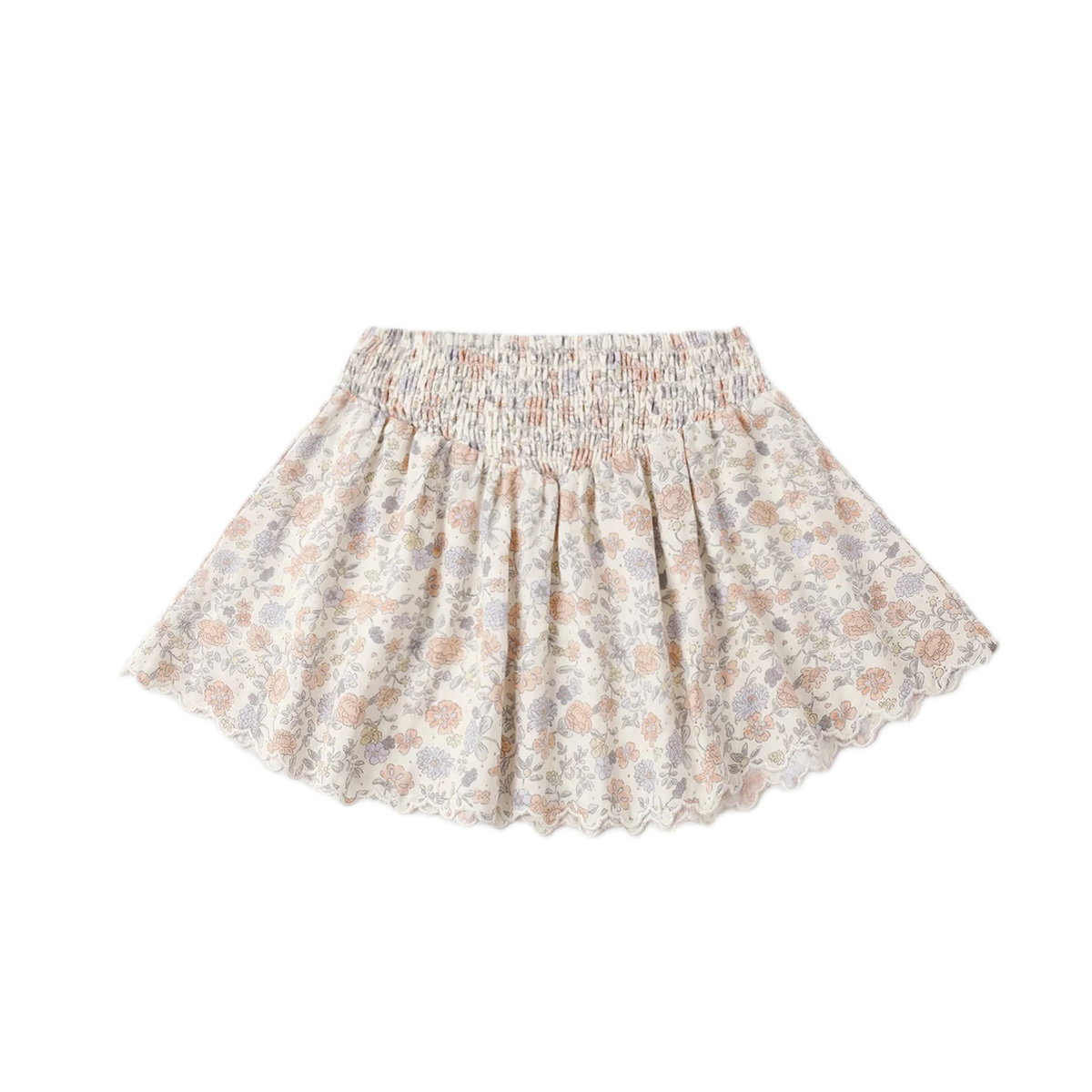 Rylee + Cru Smocked V Mini Skirt