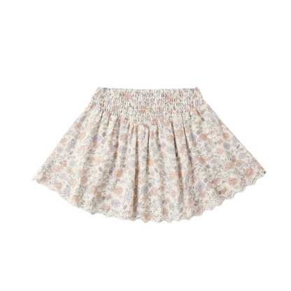 Rylee + Cru Smocked V Mini Skirt