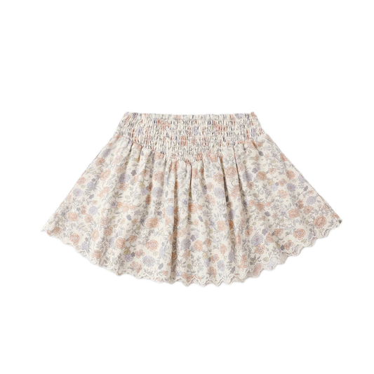 Rylee + Cru Smocked V Mini Skirt
