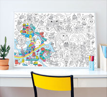 Load image into Gallery viewer, OMY Colouring Poster - Kawaii for fun days