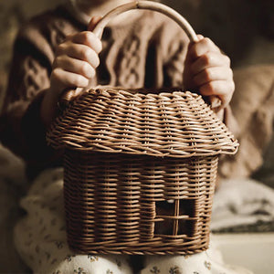 Olli Ella Rattan Hutch Small Basket storage