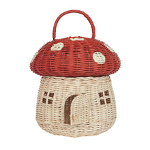 Load image into Gallery viewer, Olli Ella Rattan Mushroom Basket for kids/children