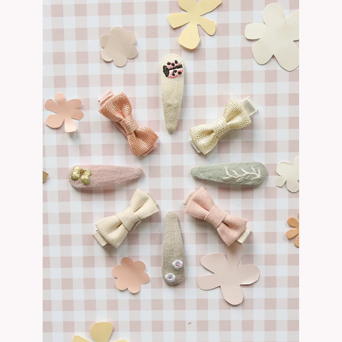 Rockahula Kids Linen Mini Bow Clips