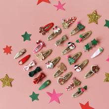 Load image into Gallery viewer, Rockahula Kids Stripy Christmas Tree Clips aw24