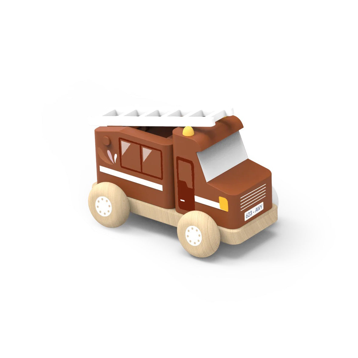 Speedy Monkey Fire Truck Push Along