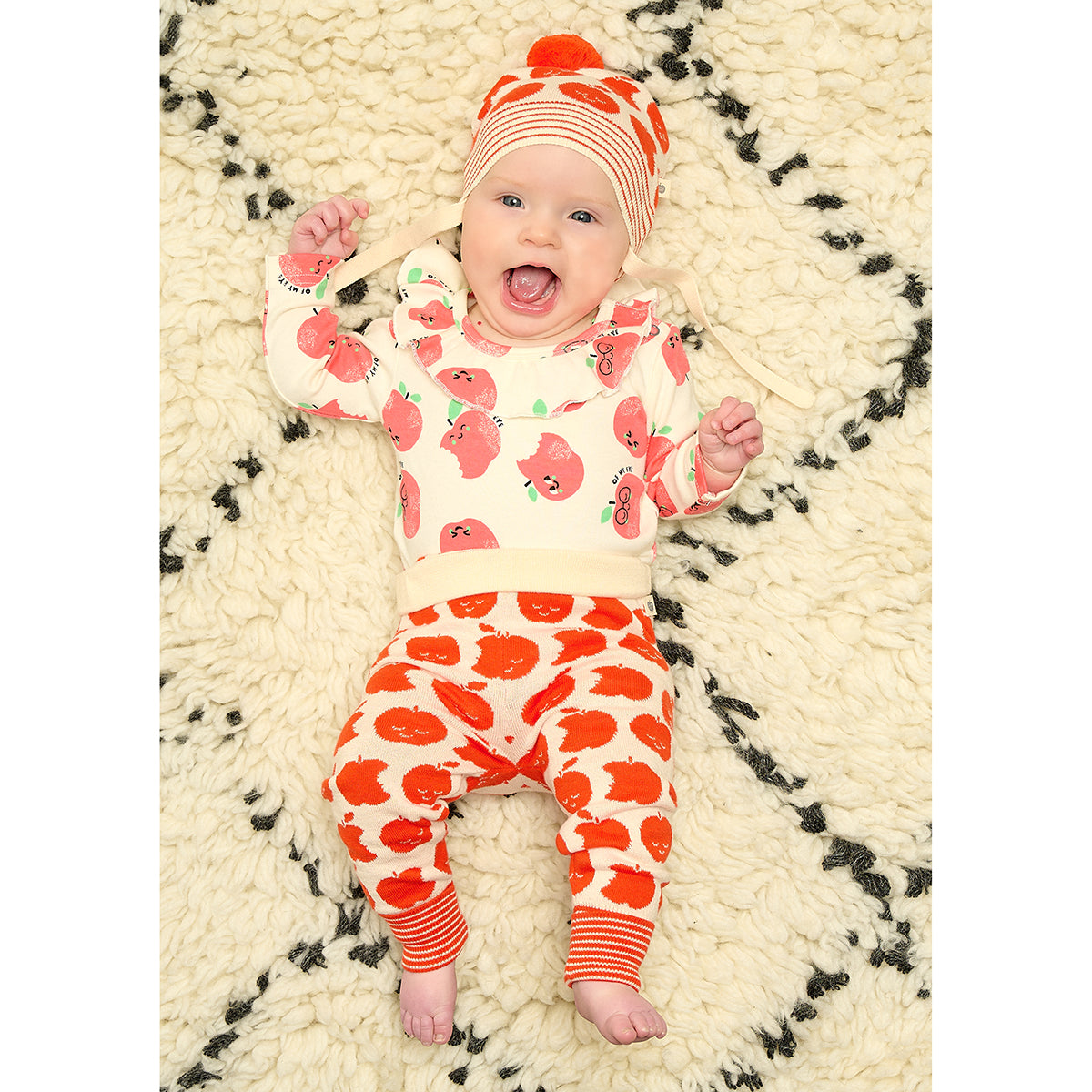 The Bonnie Mob Spangle Apple Knit Trousers for winter