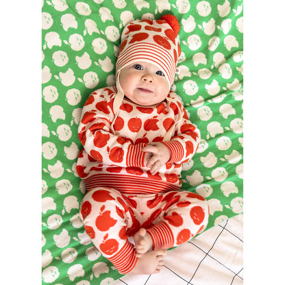 The Bonnie Mob Spangle Apple Knit Trousers for babies