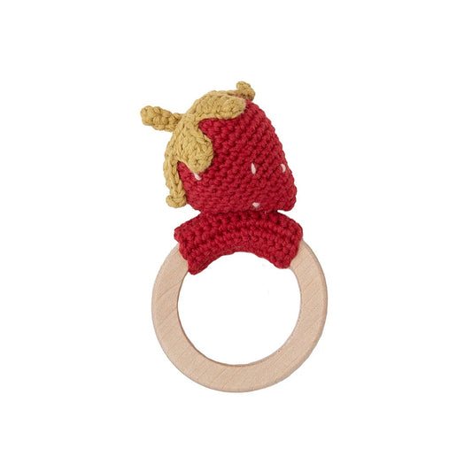 Patti Oslo Strawberry Teething Ring