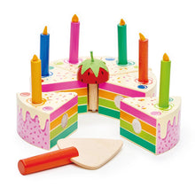 Load image into Gallery viewer, Thread Bear Design Rainbow Birthday Cake