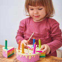 Load image into Gallery viewer, Thread Bear Design Rainbow Birthday Cake for kids/children