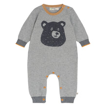 Load image into Gallery viewer, The Bonnie Mob Intarsia Toffee Bear Playsuit