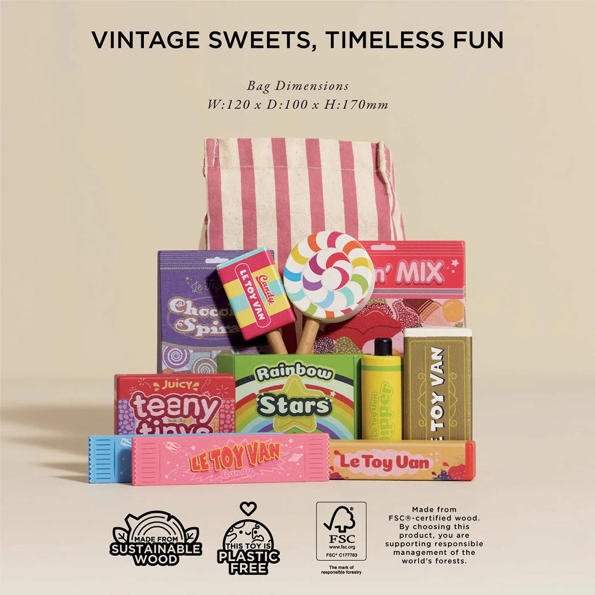 Le Toy Van Retro Sweets & Candy Roleplay Set