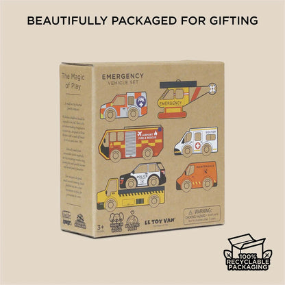 Le Toy Van Emergency Helicopter & Rescue Cars