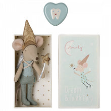Load image into Gallery viewer, Maileg Tooth Fairy Mouse in Matchbox with tooth box