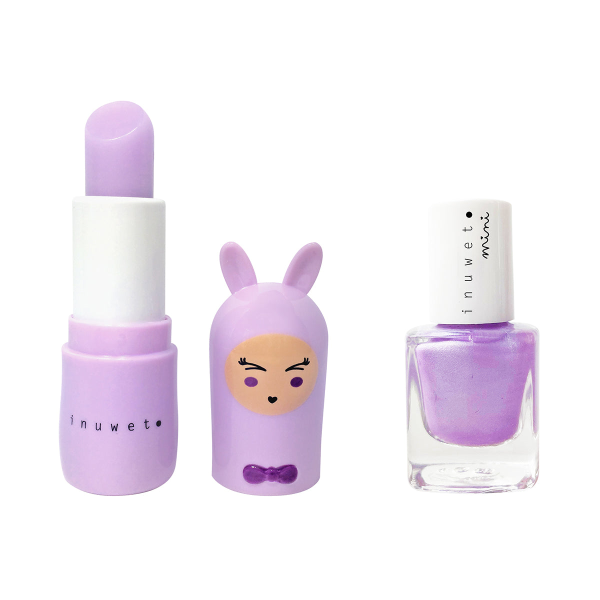 Inuwet Duo Lip Balm and Nailpolish Set for kids/children