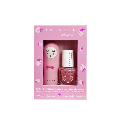 Inuwet Duo Lip Balm and Nail Polish Set