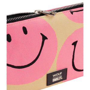 Wouf Smiley® Small Pouch in pink