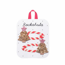 Load image into Gallery viewer, Rockahula Kids Stripy Christmas Tree Clips