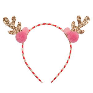 Rockahula Kids Stripy Pom Pom Reindeer Headband