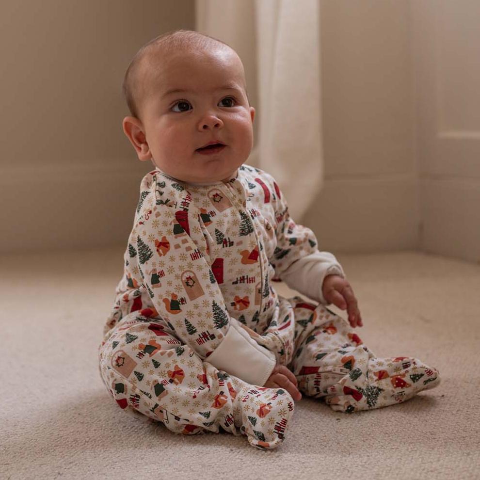 Avery Row  Christmas Sleepsuit