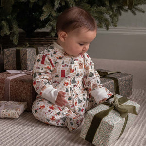 Avery Row Baby Christmas Sleepsuit aw24