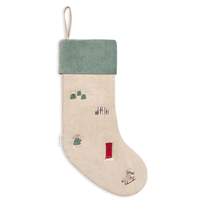 Avery Row Christmas Stocking - Festive Forest Bunny