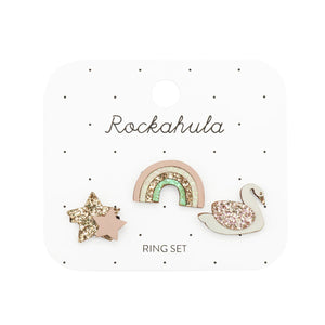 Rockahula Kids Enchanted And Swan Ring Set aw24