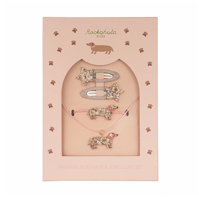 Rockahula Kids Sausage Dog Hair & Jewellery Set