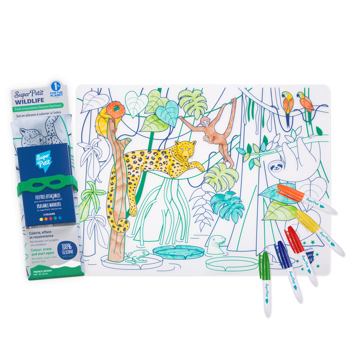 Super Petit Playmat - Amazon Rainforest to colour in