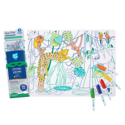 Super Petit Playmat - Amazon Rainforest to colour in