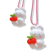 Load image into Gallery viewer, Pop Cutie Cherry Bunny Necklaces