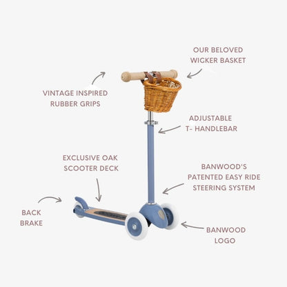 Banwood 3-WHEEL Scooter - Blue