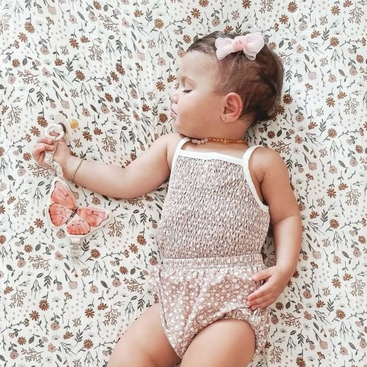 Little Lamb Kind Butterfly Pacifier Clip