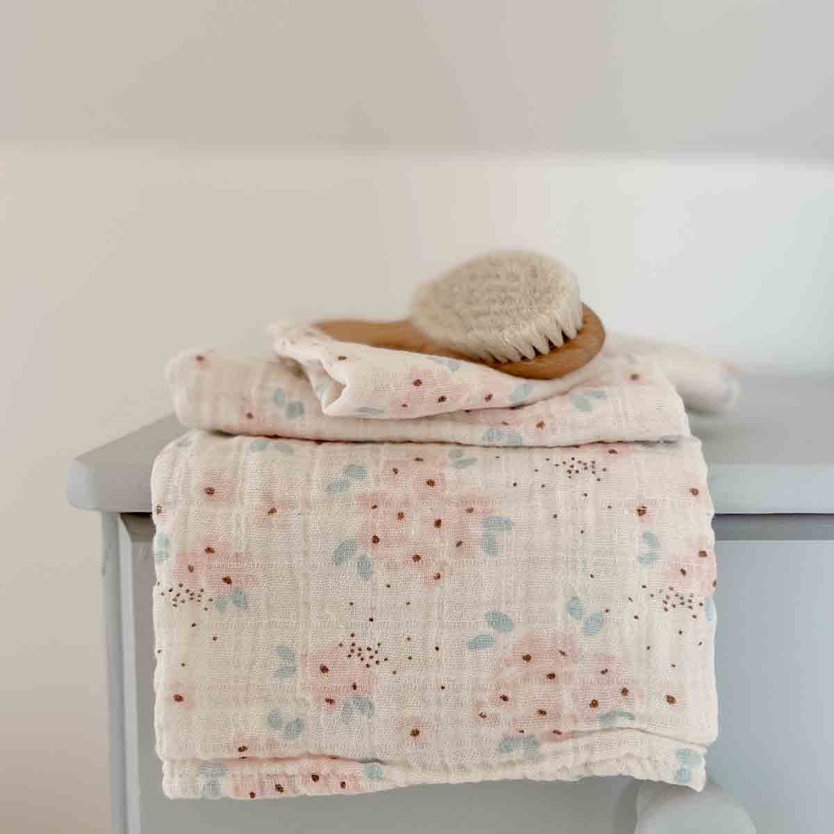 Rose In April Bianca Swaddle   