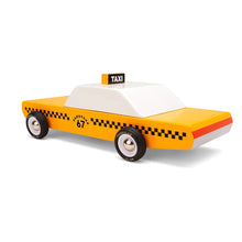 Load image into Gallery viewer, Candylab Yellow Taxi Cab imaginative play