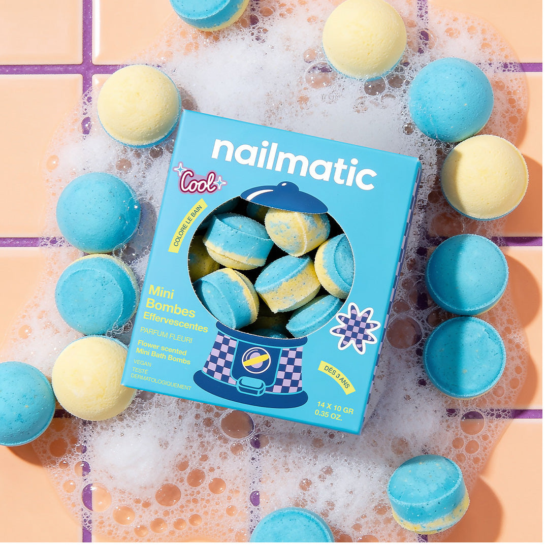 Nailmatic Mini Effervescent Bath Bombs - Flower Power