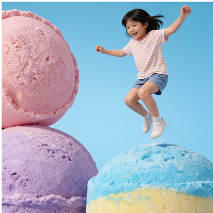 Nailmatic Mini Effervescent Bath Bombs - Flower Power