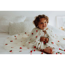 Load image into Gallery viewer, Luciole et Petit Pois Tutu Cape with cherry print