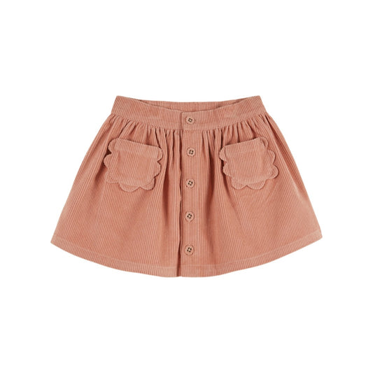 Emile et Ida Corduroy Pocket Flower Skirt