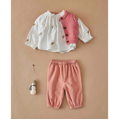 Emile et Ida Cuddly Sleeveless Baby Cardigan
