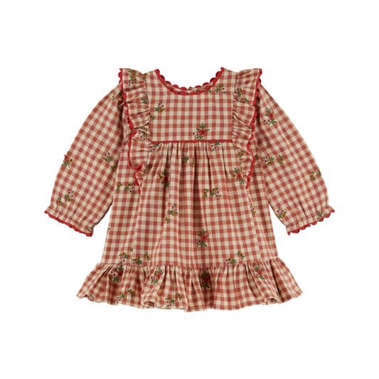 Emile et Ida Embroidered Flounce Dress