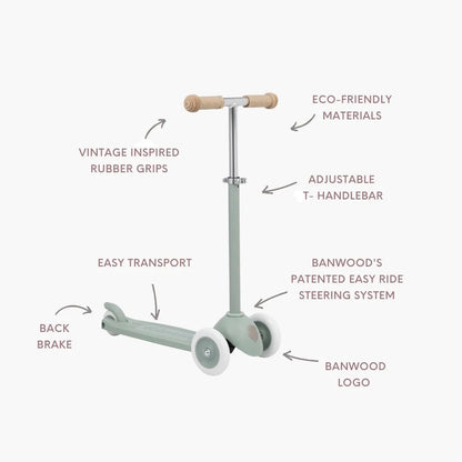 Banwood Ecoride Pack - Scooter & Helmet - Clay