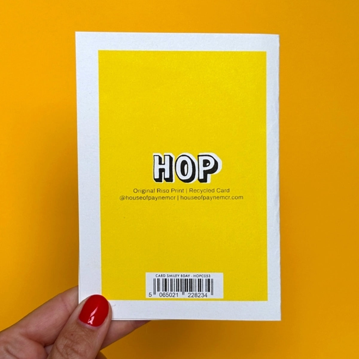 House of Payne Birthday Card- Smiley