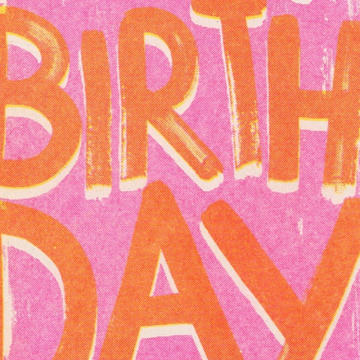 House of Payne Birthday Card- Pink/Orange