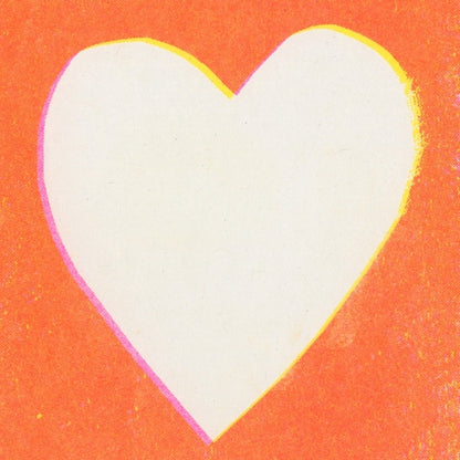 House of Payne Greeting Card- Orange Heart