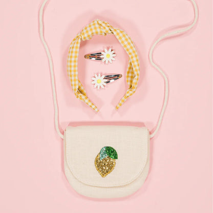 Luciole et Petit Pois Lemon Handbag