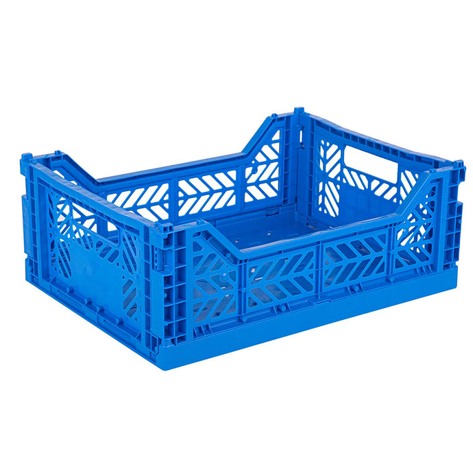 Aykasa Midi Folding Crate in blue