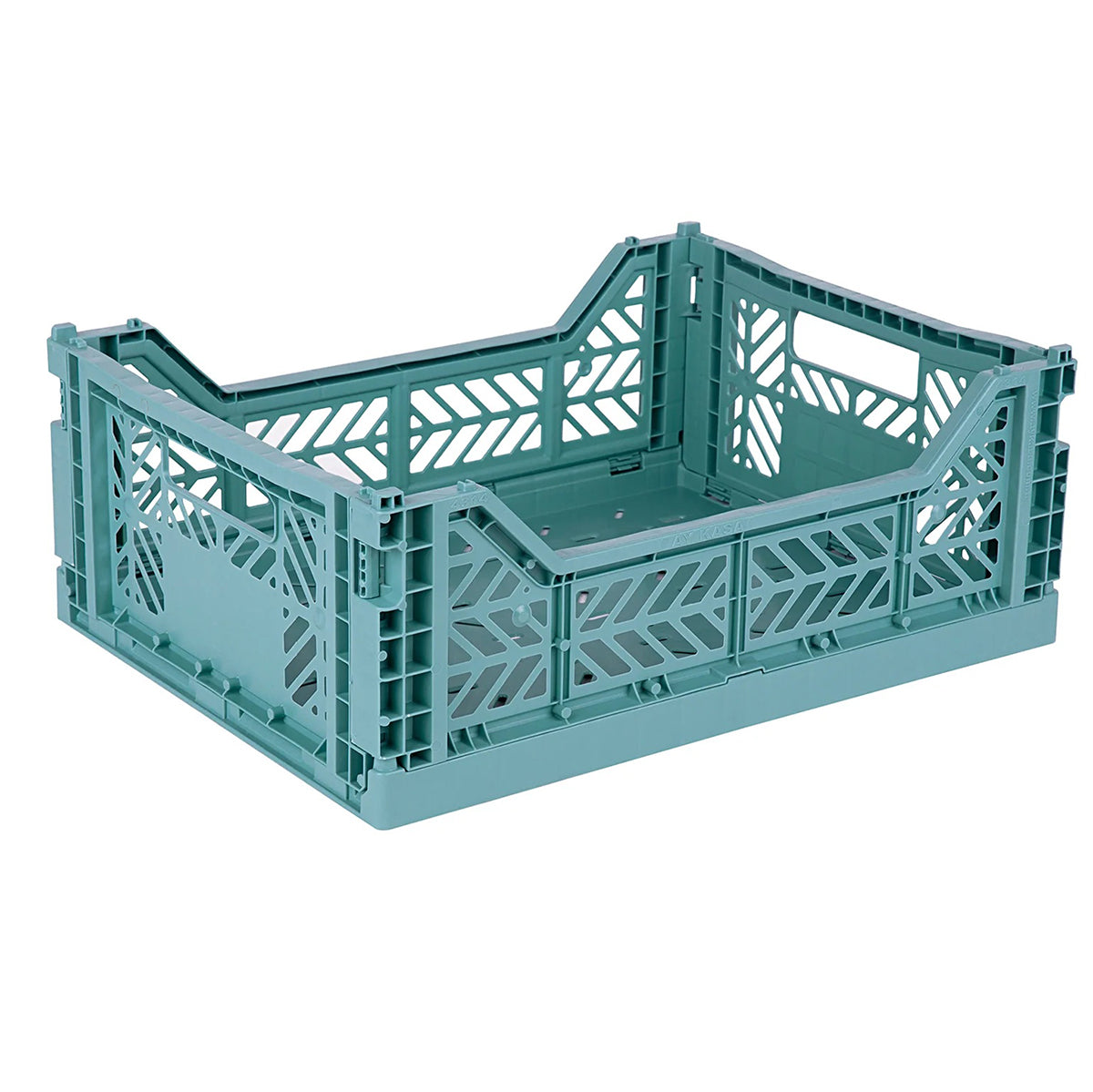 Aykasa Midi Folding Crate in teal